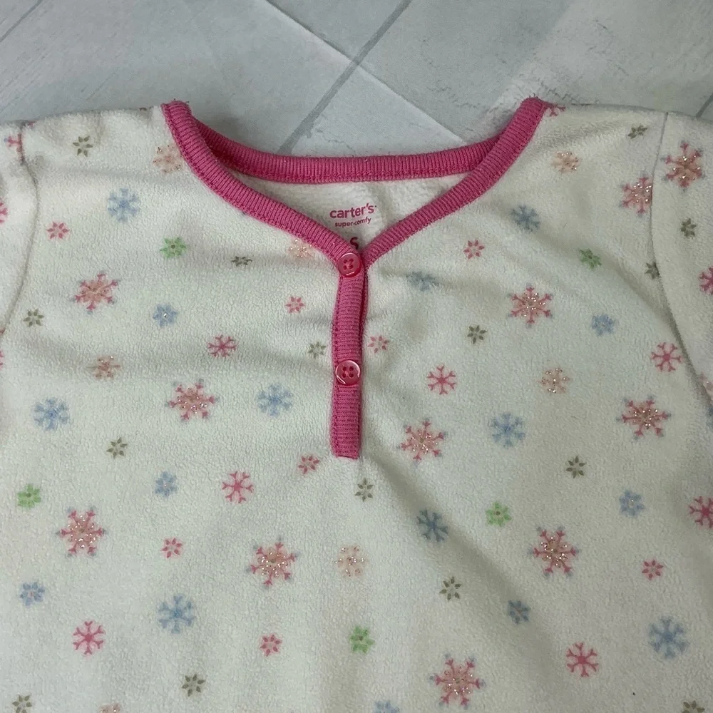 Girls‎ Pajama Sleepwear PJ Bundle Lot of 3 Fleece 2 Pairs 1 Nightgown Size Small